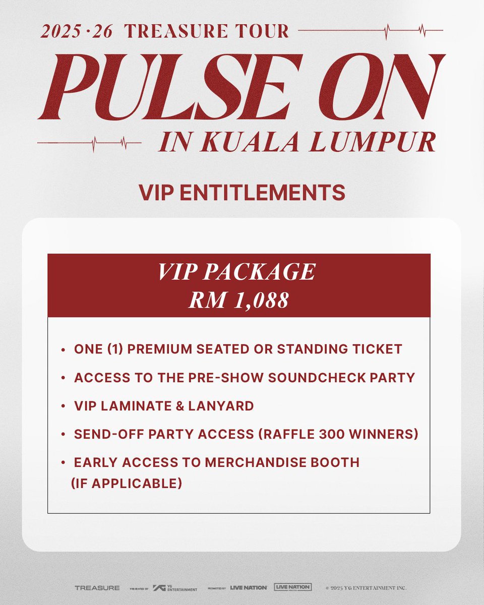 GoLiveAsia's tweet image. Malaysia TREASURE MAKER 𝙃𝙚𝙧𝙚 𝙒𝙚 𝙂𝙤! The seat map is out! Plan out your seats to have a perfect night with TREASURE! ✨💎
 
2025-26 TREASURE TOUR [PULSE ON] IN KUALA LUMPPUR
📅 30 May 2026 (SAT), 5pm
📍Axiata Arena
🎫 golive-asia.com