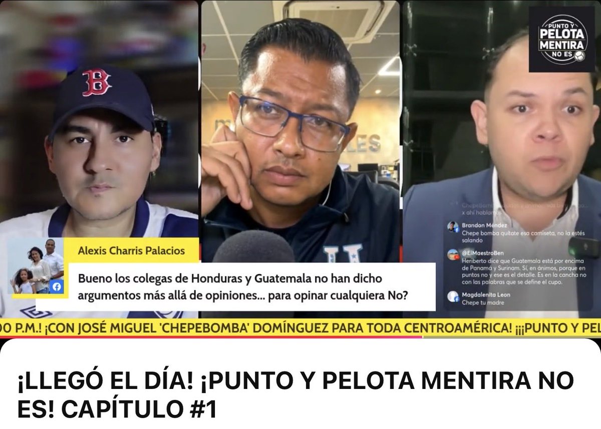‼️VÍDEO NUEVO‼️

¿GUATEMALA LE TIENE MIEDO A PANAMÁ?

¡PUNTO Y PELOTA MENTIRA NO ES! CAPÍTULO #1 youtube.com/live/Oht3SkUhX… 

<a href="/jfermanHN/">Jorge Fermán</a> <a href="/DeLaRosa_GT/">Herberth De La Rosa</a>