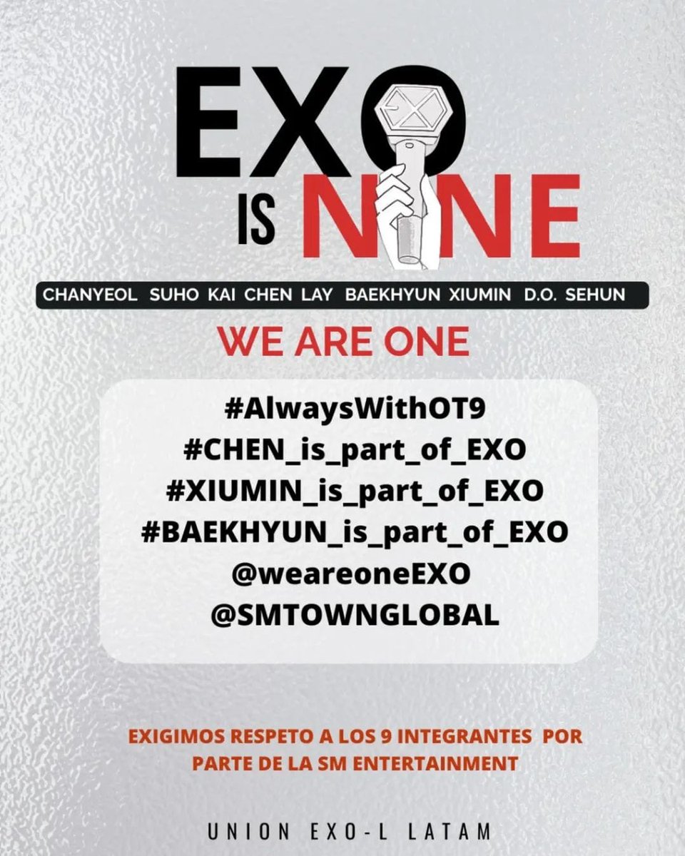 VeroGumin13's tweet photo. EXO is 9 forever!! 🇲🇽

#AlwaysWithOT9
#CHEN_is_part_of_EXO
#XIUMIN_is_part_of_EXO
#BAEKHYUN_is_part_of_EXO
@weareoneEXO
@SMTOWNGLOBAL https://t.co/yppep9Vtxo