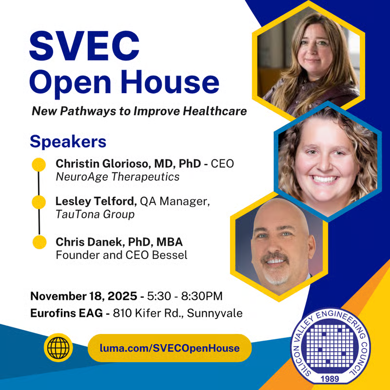 Looking forward to speaking at the Silicon Valley Engineering Council's annual Open House Nov. 18th.

Hope to see some folks there!

RSVP: luma.com/SVECOpenHouse