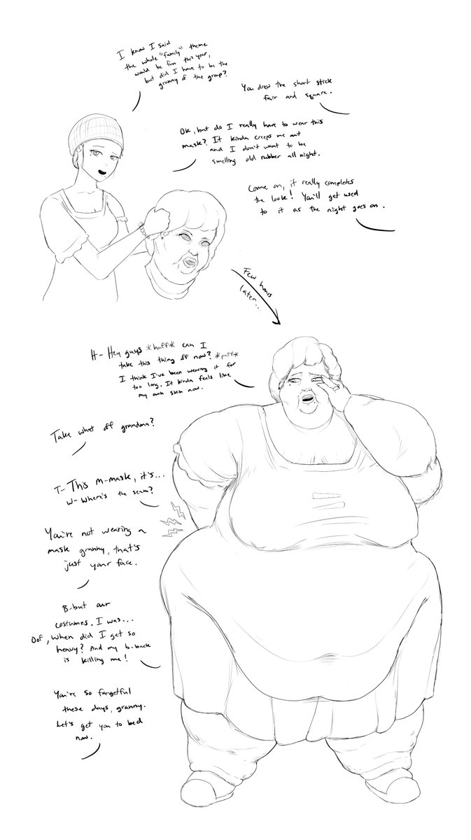 Old haunted mask sketch from last October