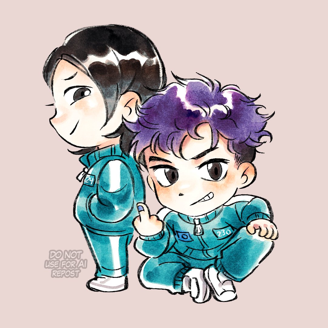 nekoningart's tweet image. 2nd batch! i&apos;m having lots of fun doing these ^^ #svsss #SquidGame