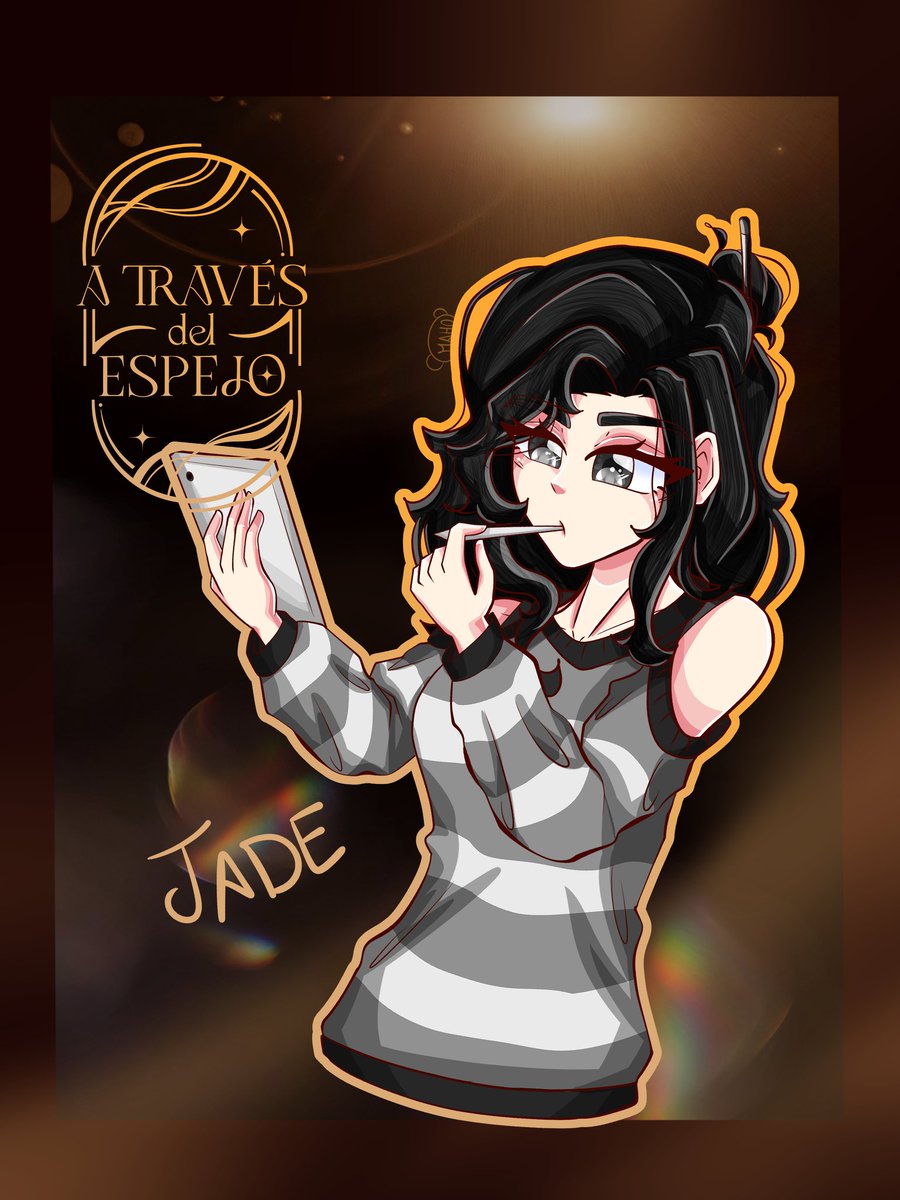 maho_pio_qwq's tweet photo. Día 8 Jade 🖤✨ #ATDEtober
💚n't
Jade vuelve pls 😭😭
Después que hice el iPad me di cuenta que chocaba con el logo, pero bue me dio flojera cambiar la posición del brazo JSKSJSKD pero weno
Ella es un NPC 😭
#AtravesDelEspejo #ATDE https://t.co/Fbjfu8zobN