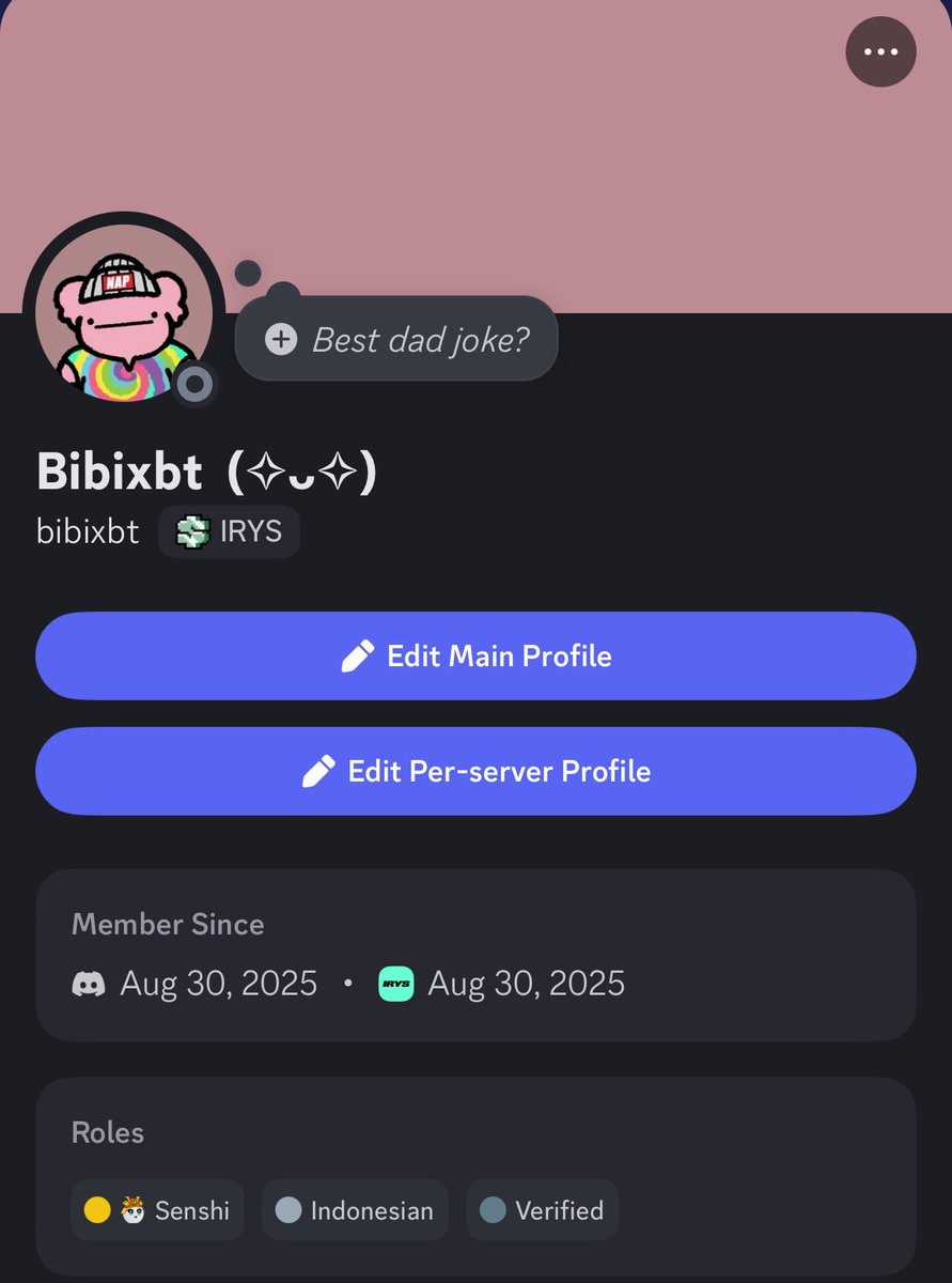 bibiweb3's tweet image. Finally after contributing for a month, i got promoted to senshi!

Huge thanks to my fellow @irys_xyz datapunks for building together and a huge shoutout to my Indonesian family for all of the advices, love and constant support, couldn’t make it here without all of you!

I may…