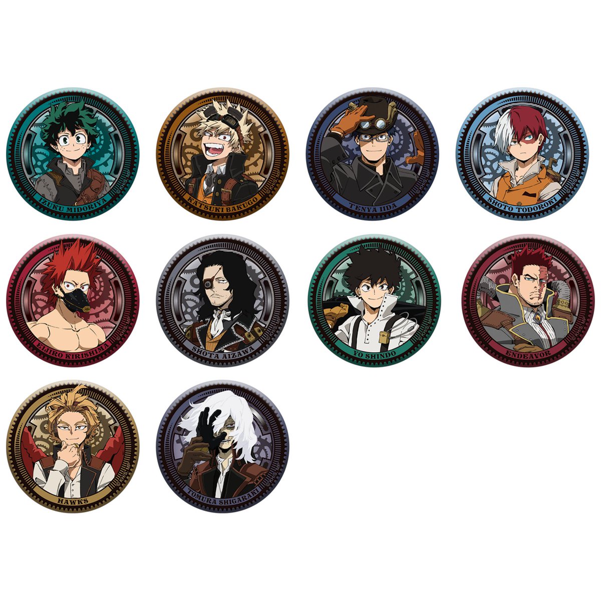 僕のヒーローアカデミア JF2023 ホークス スチームパンク 缶バッジ 僕のヒーローアカデミア JF2023 ホークス スチームパンク 缶