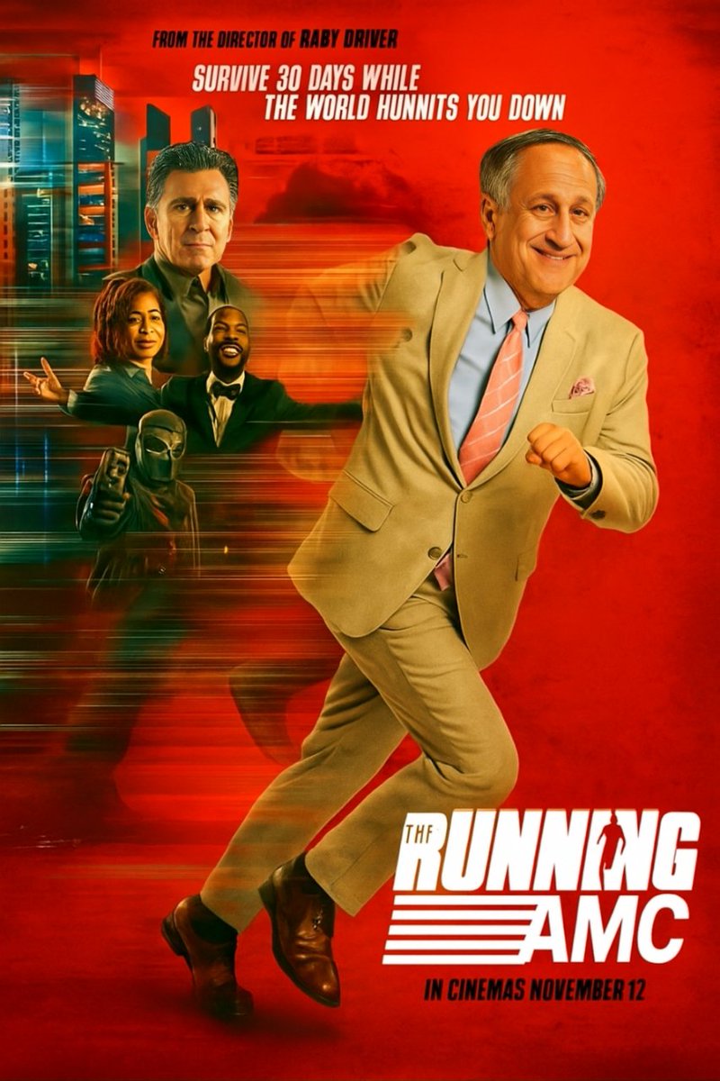 See #TheRunningMan at #AMCTheatres Nov. 12th.
🏃‍♂️🍿🎬 $AMC