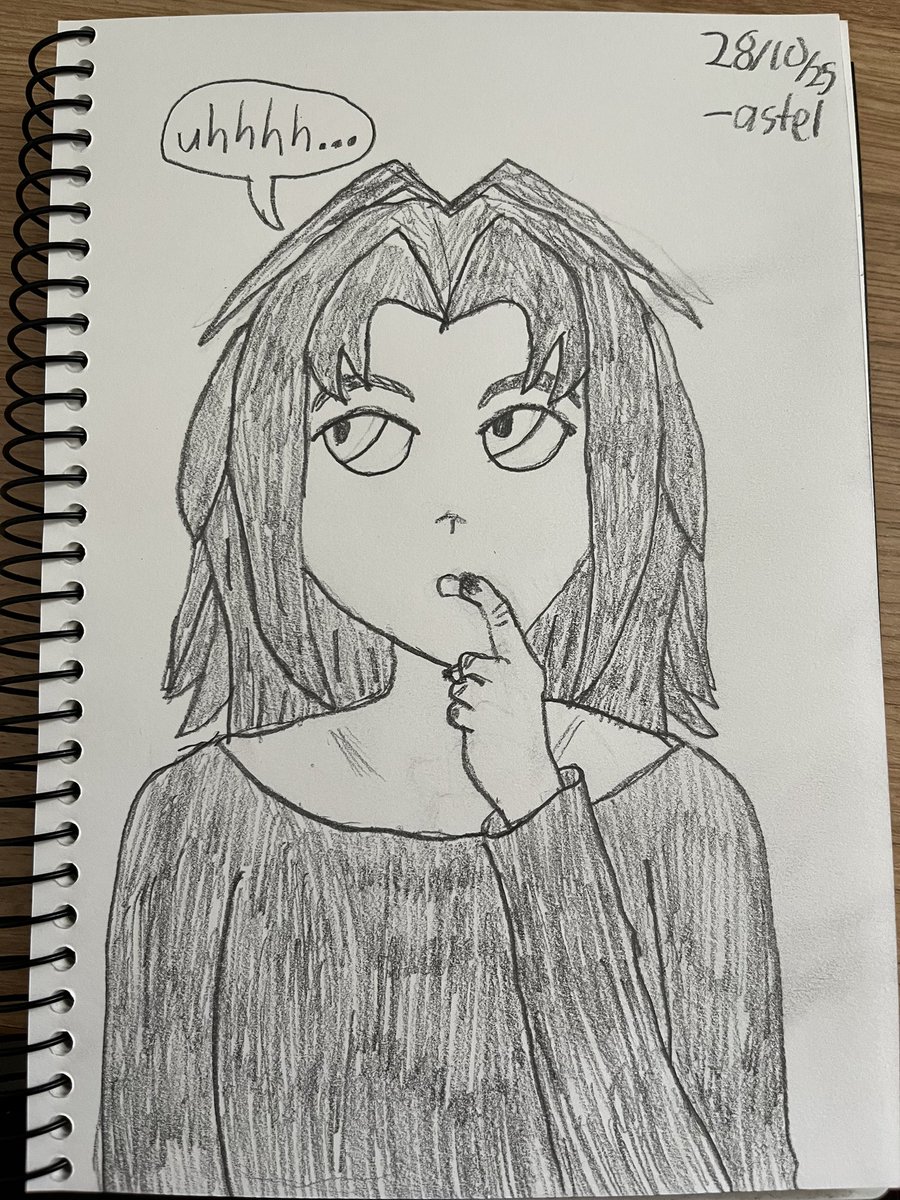 gowhiteenbygo's tweet image. pre-collapse aria thinking too hard