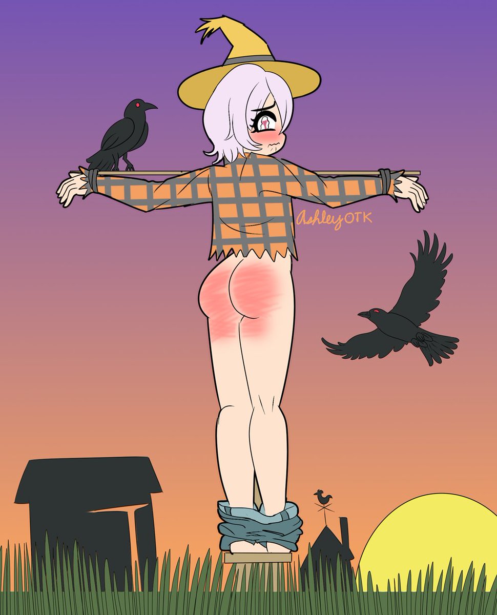 Spanktober 26th: Scarecrow

What good is corner time in an actual corner?? You'll do somethin useful with your time out!

Join us on SSP!
discord.gg/tJT764jqep
or just tag your art #spanktober !
