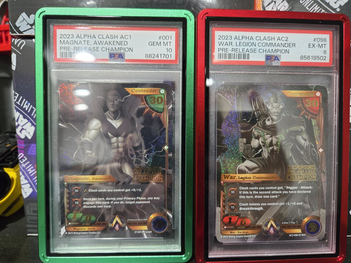 Just a handful of the REALLY COOL things I managed to get from #ClashCon this year for #AlphaClash!

Ill do a recap sometime this weekend, but for now enjoy these spoils!

<a href="/AlphaClashTCG/">Alpha Clash</a>