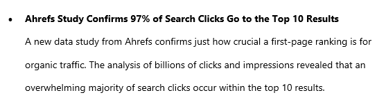 1st page or you're a nobody