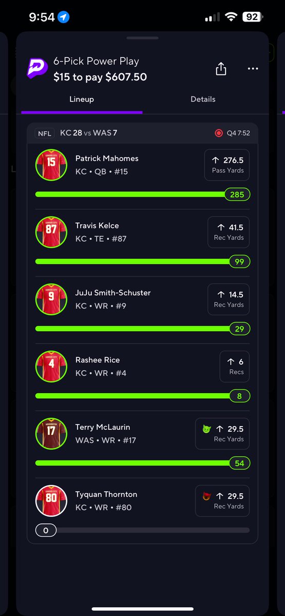 CoreyMLocks's tweet image. Tyquan Thornton had over 50 yards consecutively over the past 5 games @PrizePicks placed him over 1.5 yards before the game started can someone tell me wtf is going on?!
#kansascityhttps://t.me/+IEpIp7SmpoI5NzA0