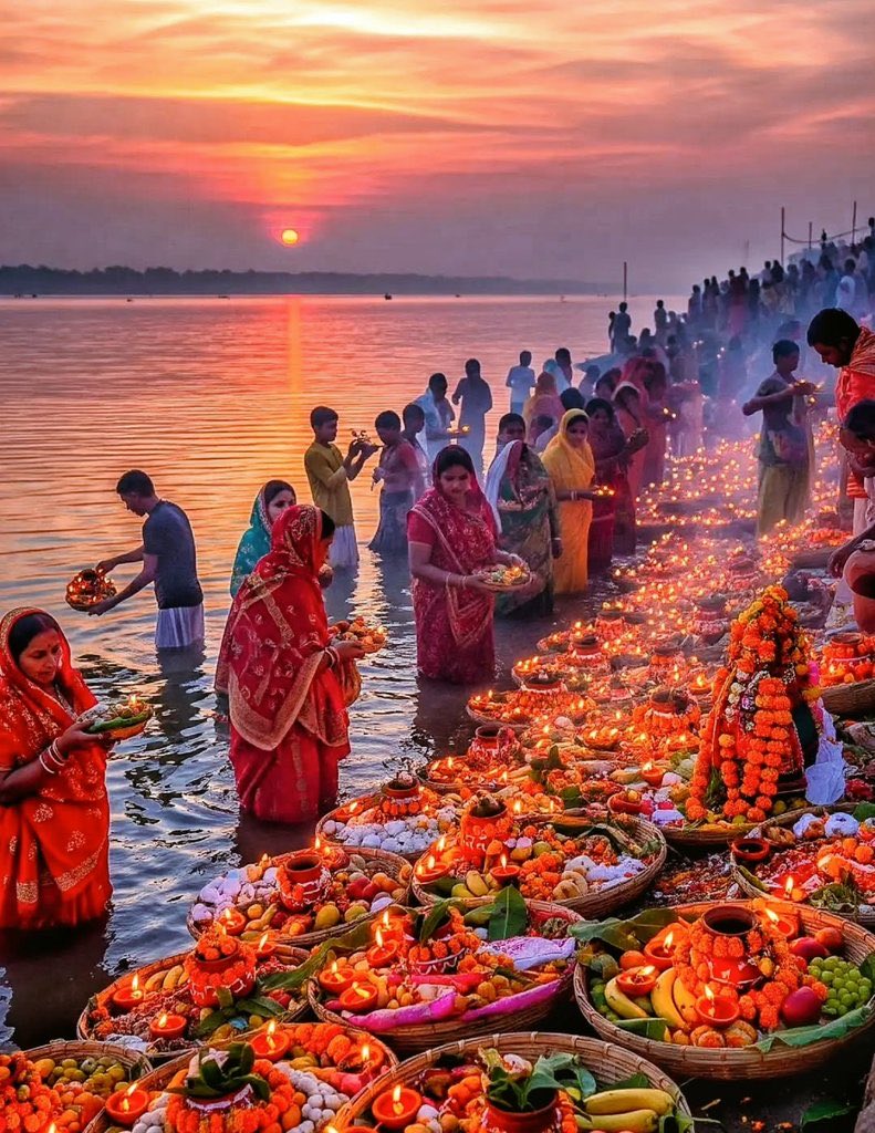 yagywalkya's tweet photo. भगवान सूर्यदेव को प्रातःकालीन अर्घ्य के साथ छठ महापर्व का शुभ समापन 🌞
दुनिया कहती है —"जिसका उदय हुआ है, उसका अस्त होना निश्चित है। लेकिन छठ महापर्व सिखाता है कि —
"जो अस्त हुआ है, उसका उदय भी अवश्य होगा!"

चार दिवसीय इस पावन अनुष्ठान का आज प्रातः अर्घ्य के साथ सफल समापन हुआ। छठ पूजा की हमारी अद्भुत, भव्य और दिव्य लोकपरंपरा के अनुपम दर्शन हुए —जहां श्रद्धा, संयम और आस्था का संगम देखने को मिला।

इस महापर्व में सहभागिता करने वाले देश एवं विदेश के सभी व्रतियों, श्रद्धालुओं और परिवारजनों को हृदय से साधुवाद एवं अभिनंदन! आप सभी ने अपनी निष्ठा और समर्पण से इस पावन परंपरा को और अधिक गौरवशाली बनाया है।

छठी मइया की असीम कृपा आप सबके जीवन को सुख, समृद्धि, सौभाग्य और उजास से आलोकित करे।

#जयछठीमैया