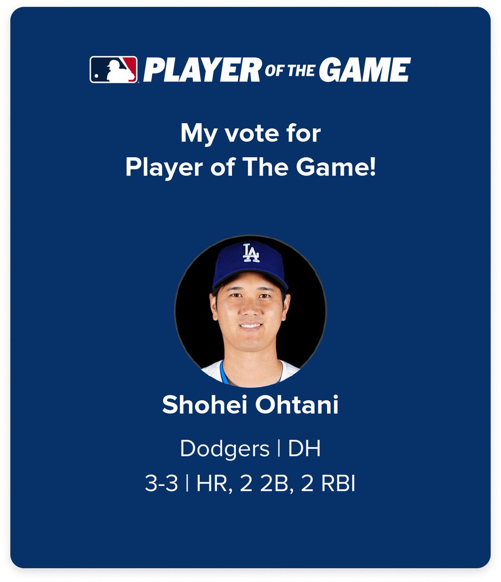 0926_kanta's tweet photo. My Vote for Player of the Game. https://t.co/klBHRvaFXD