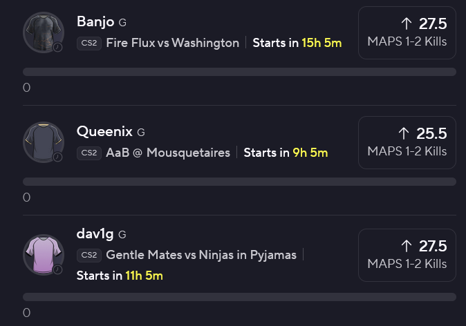 MeatwadPicks's tweet photo. Picks for 10/28/25:

Banjo O 27.5
Queenix O 25.5
dav1g O 27.5⭐️
Bibu O 25⭐️
r1nke U 31.5
mibr combo O 78
Sobol O 26.5
millert O 26.5⭐️
dav1deus U 30.5

Sowed my picks for the night hopefully we can reap in the morning 🍎🍏🍊

#CS2 #CS2Picks #PrizePicks #Underdog #Reaping #Harvest https://t.co/SpHpg4n0M4