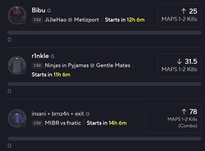 MeatwadPicks's tweet photo. Picks for 10/28/25:

Banjo O 27.5
Queenix O 25.5
dav1g O 27.5⭐️
Bibu O 25⭐️
r1nke U 31.5
mibr combo O 78
Sobol O 26.5
millert O 26.5⭐️
dav1deus U 30.5

Sowed my picks for the night hopefully we can reap in the morning 🍎🍏🍊

#CS2 #CS2Picks #PrizePicks #Underdog #Reaping #Harvest https://t.co/SpHpg4n0M4