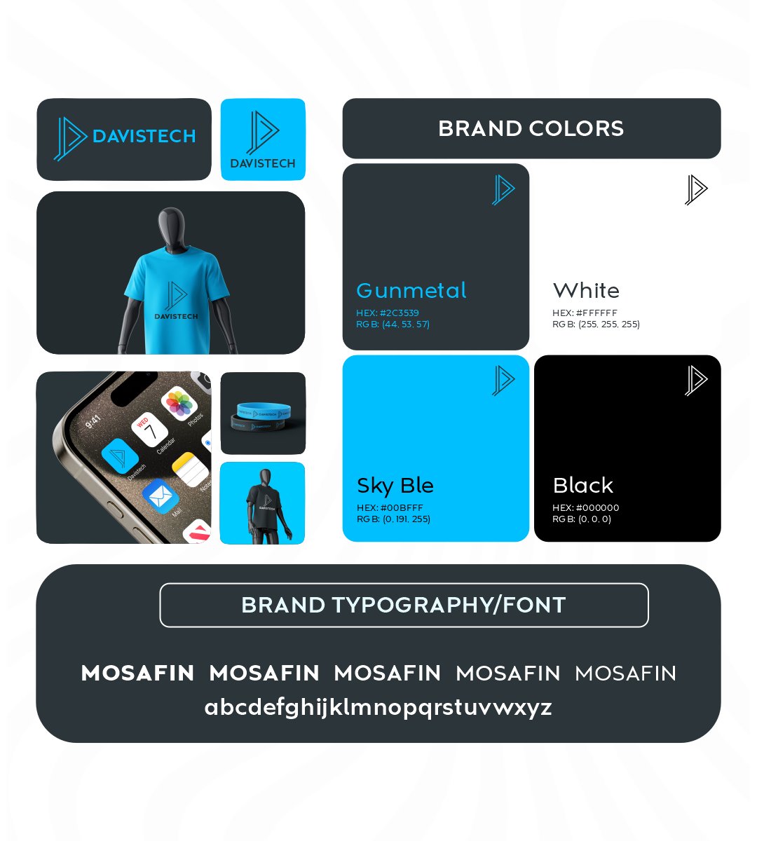 Offrauc's tweet image. Brand Identity Design for DavisTech 
#fypシ #fypviraltwitter #DesignCommunity #BrandIdentity #CreativeDesign #Designship2025