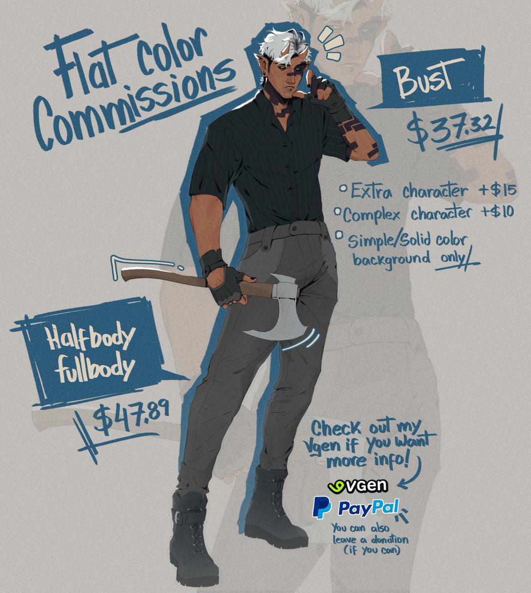 Hello again! 
As an update: so far, in these few months averything has gone well but just like before we need a some help with all the medical expenses
u can help us by sharing this post, buying a comm or just donating something, anything helps
thanks y'all again #art #digitalart