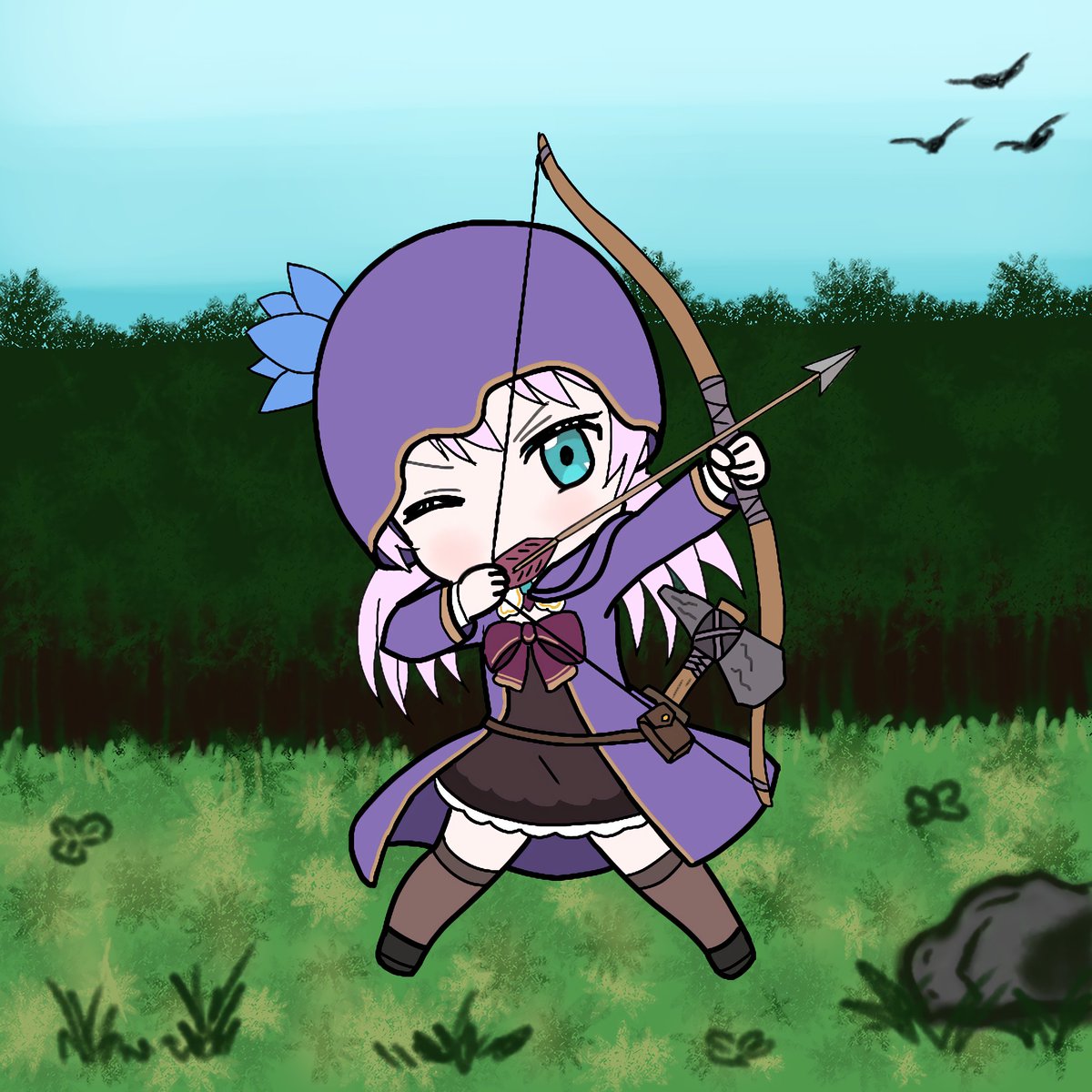 Creía que <a href="/KyriaVtuber/">Kyria la Hatsune Miku de Temu🌺🌞</a> no iría a participar del evento por tema de su salud, afortunadamente si pudo estar presente. 👋💪🌺 #Kyriart  #ArtSentaRUST