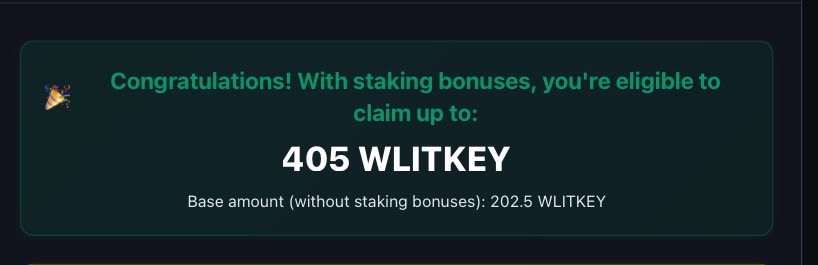 Lahirud78946709's tweet image. @LitProtocol Airdrop eligbility checker is live 🔥

✅Check your allocation on checking page
▫️Total supply - 1b
▫️Initial supply - 220m

▪️My galxe rank is 52 and this is my allocation what about you..?🤓

#Litkey #LitProtocol #LitprotocolAirdrop
#LitkeyAirdrop