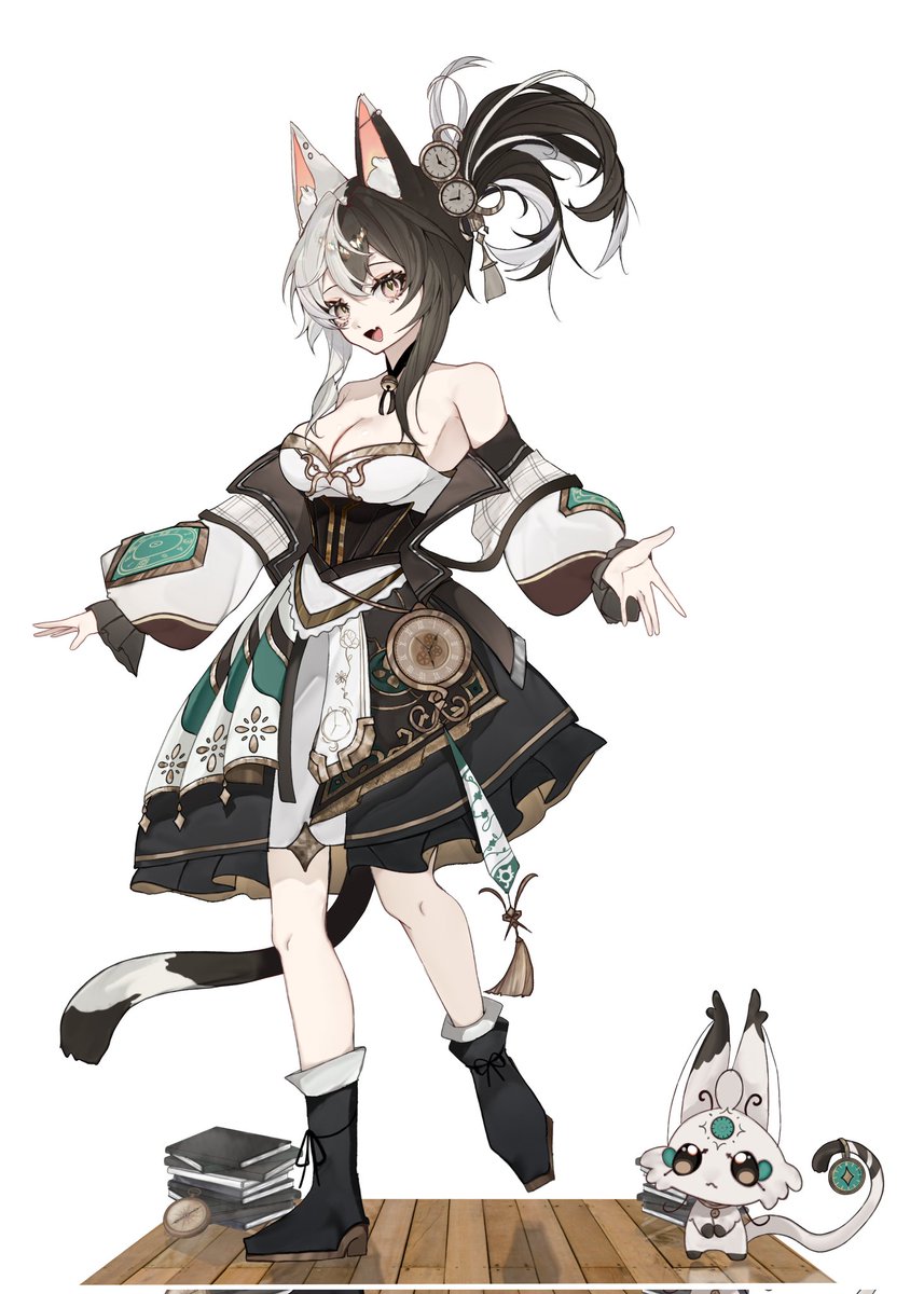 🐱🕰 ADOPT - Cat of Time Girl and Pet  🕰🐱

◇Commercial use included!
◇Pet included!
◇Payment by Vgen 

vgen.co/Ayuberieh 

#adopt #adoptable #VGen