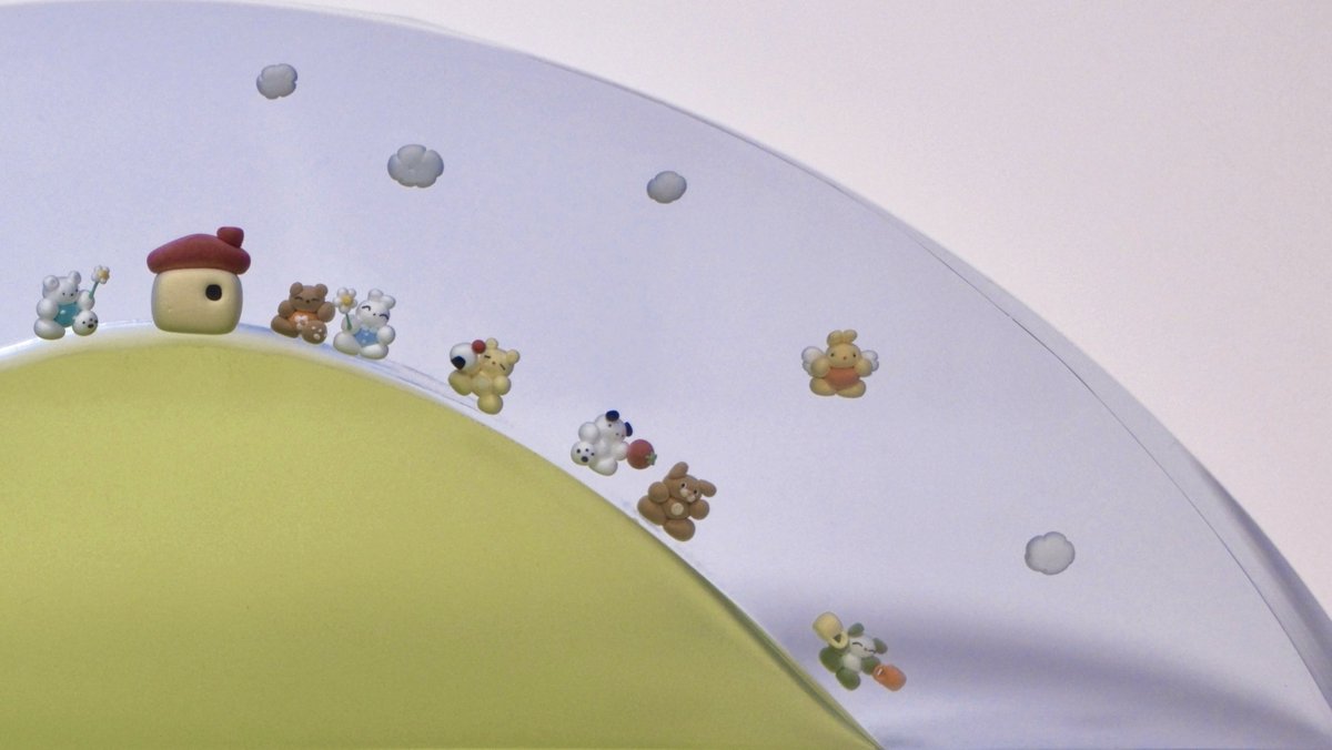 saraobject's tweet image. 말랑한 언덕위의 집-과 말랑한 친구들의 방문
2025, 27*9(cm), resin and clay