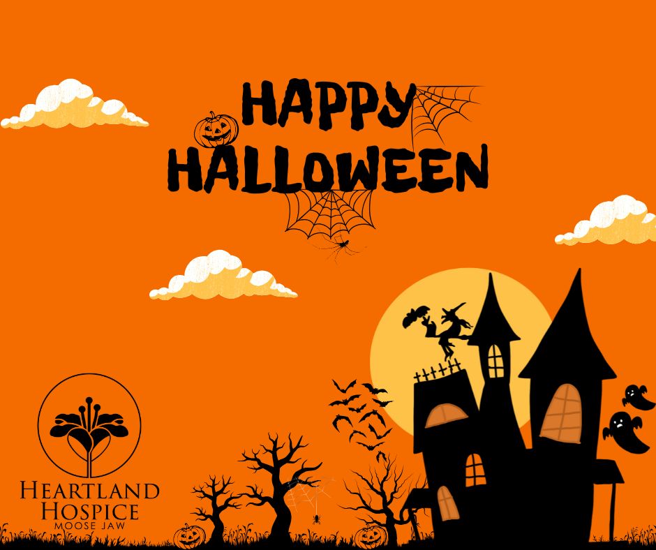 Happy Halloween from all of us at Heartland Hospice Moose Jaw!

Wishing everyone a fun, safe, and spooky day filled with treats (and maybe a few tricks)! 💜🎃👻