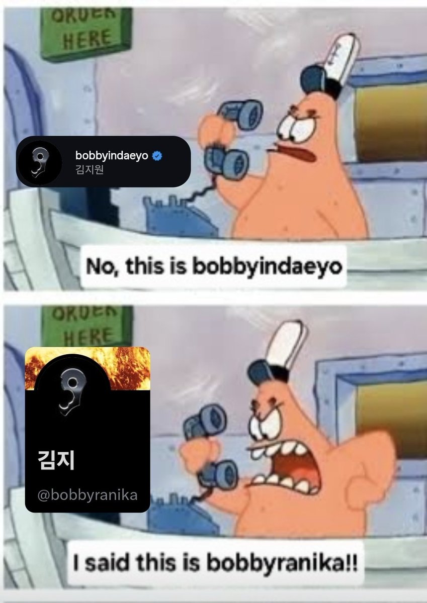 dropthesub's tweet photo. Of course Bobby would want to save SpongeBob, he is Patrick, after all 😭 https://t.co/GCeDvJeF7Q