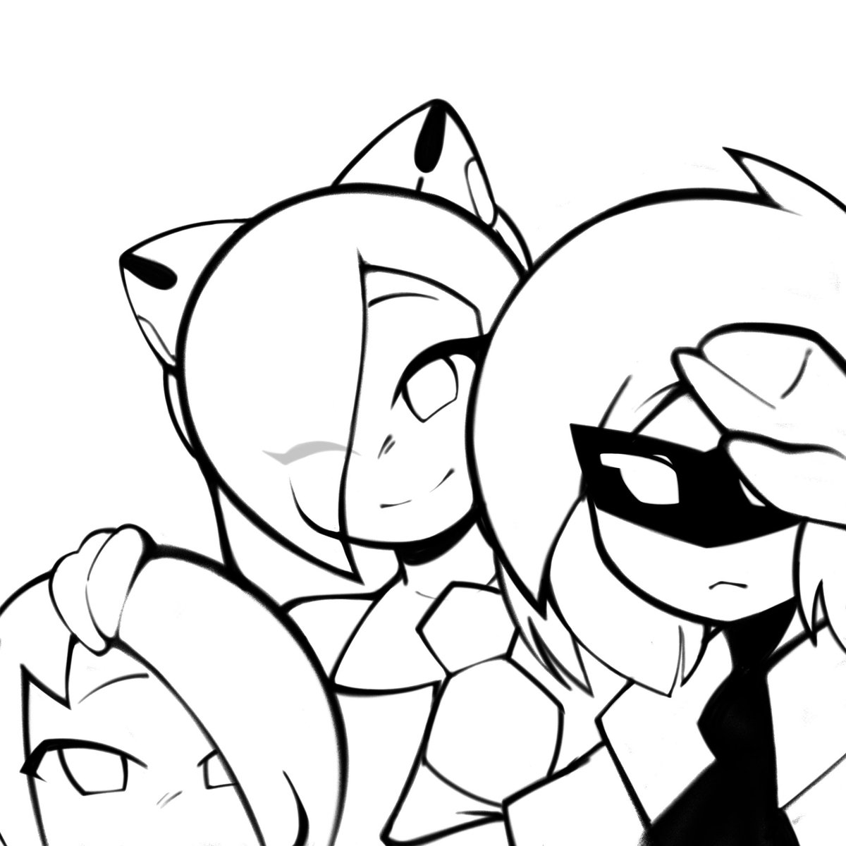 Mask_coroikaS4's tweet photo. “A day out” - photo lol 

(Ft: Geo, Ami and Deva) 
#GwainSaga https://t.co/LPGN4dUb7l