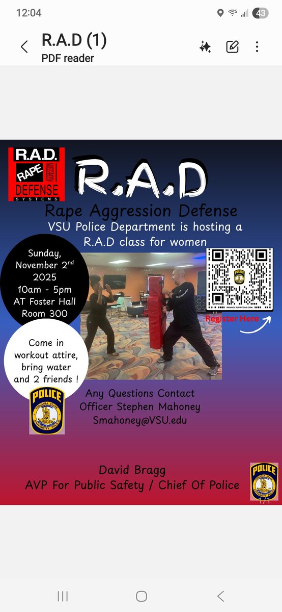 VSU Police tweet media