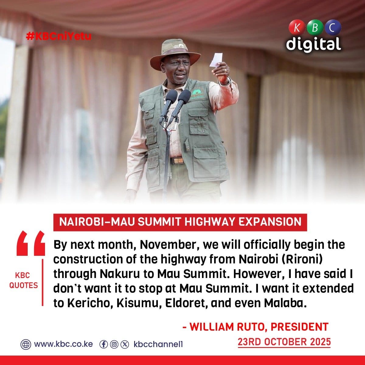 MuneneODG's tweet photo. Kenya is adopting smart financing through the PPP model to build key roads without burdening taxpayers. The Rironi–Nakuru–Mau Summit Highway will be developed by private investors but remain fully owned by government.
#RutoConnectingKenya Rironi Mau Summit Road Ruto Roads Agenda https://t.co/CQBkA56cAW