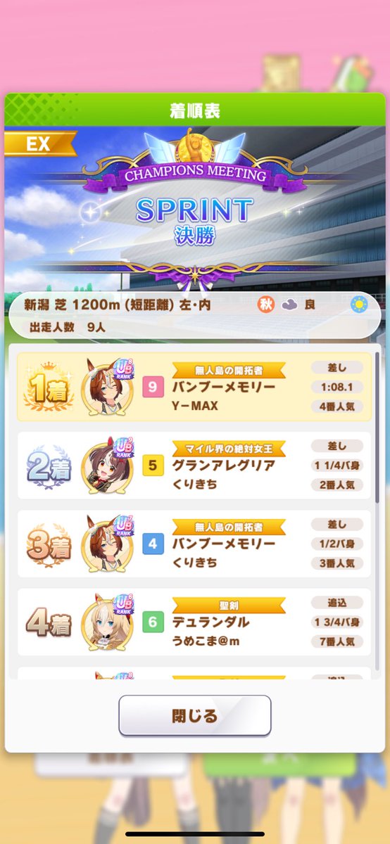 Y_MAX777's tweet photo. チャンミ勝ち https://t.co/8oIOp06sX0