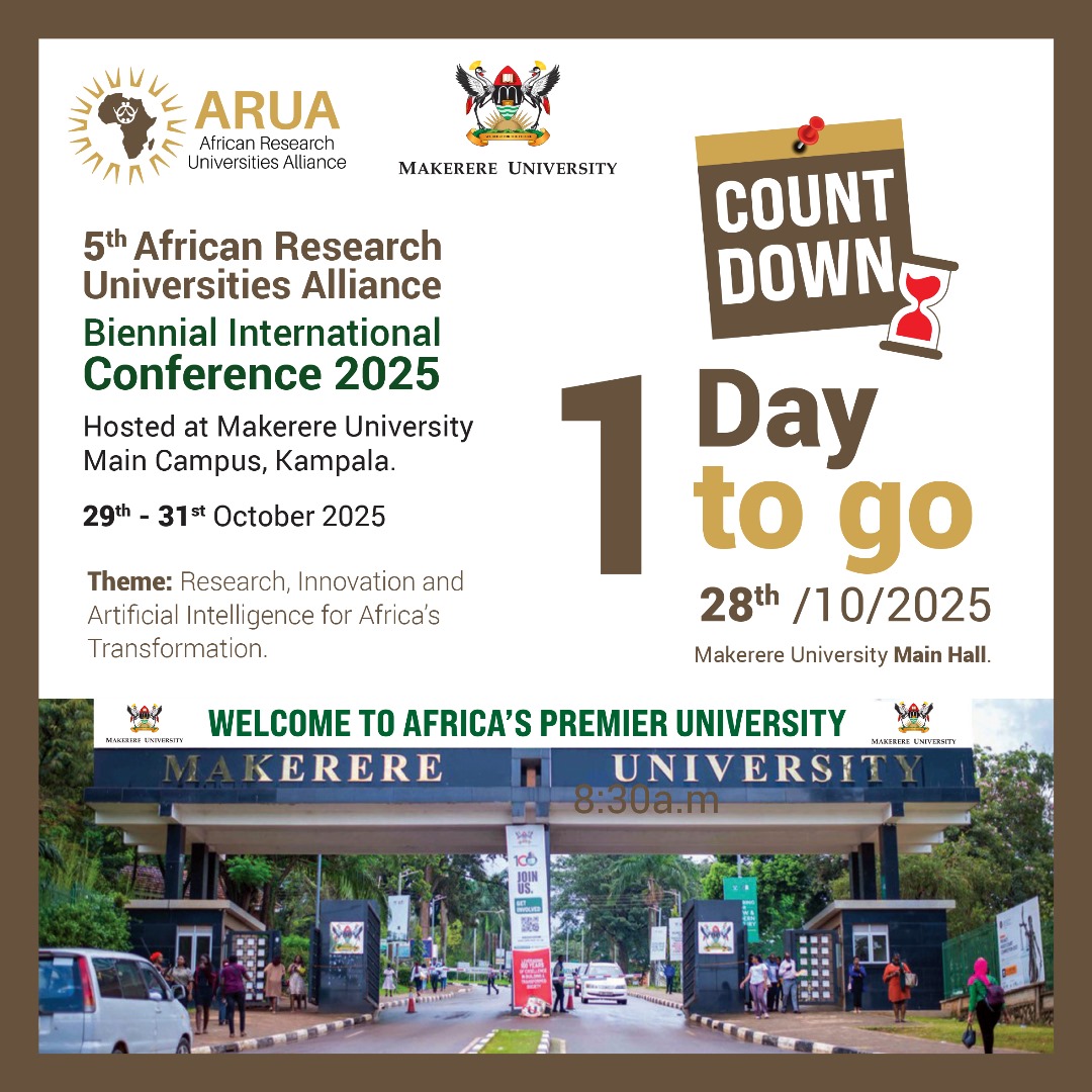 This conference is expected to produce policy- and practice-oriented papers, further discussions around reforms, best practices, and strategies for Africa’s  Transformation through Research, Innovation and Artificial Intelligence. <a href="/CarnegieCorp/">Carnegie Corporation of New York</a> <a href="/ARUA_News/">ARUA</a>