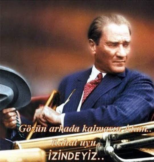 Gazi Mustafa Kemal Atatürk
Kurtuluş Savaşının Başkomutanı.. 
Türkiye Cumhuriyetinin Kurucusu..
İlk Cumhurbaşkanı..
Küçük bir kız çocuğu idim seni tanıdığımda, seni çok sevdim❤️

Sağlıkla huzurla sevgi aŞk dolu güzel günler canlar..

Günaydınn ❤