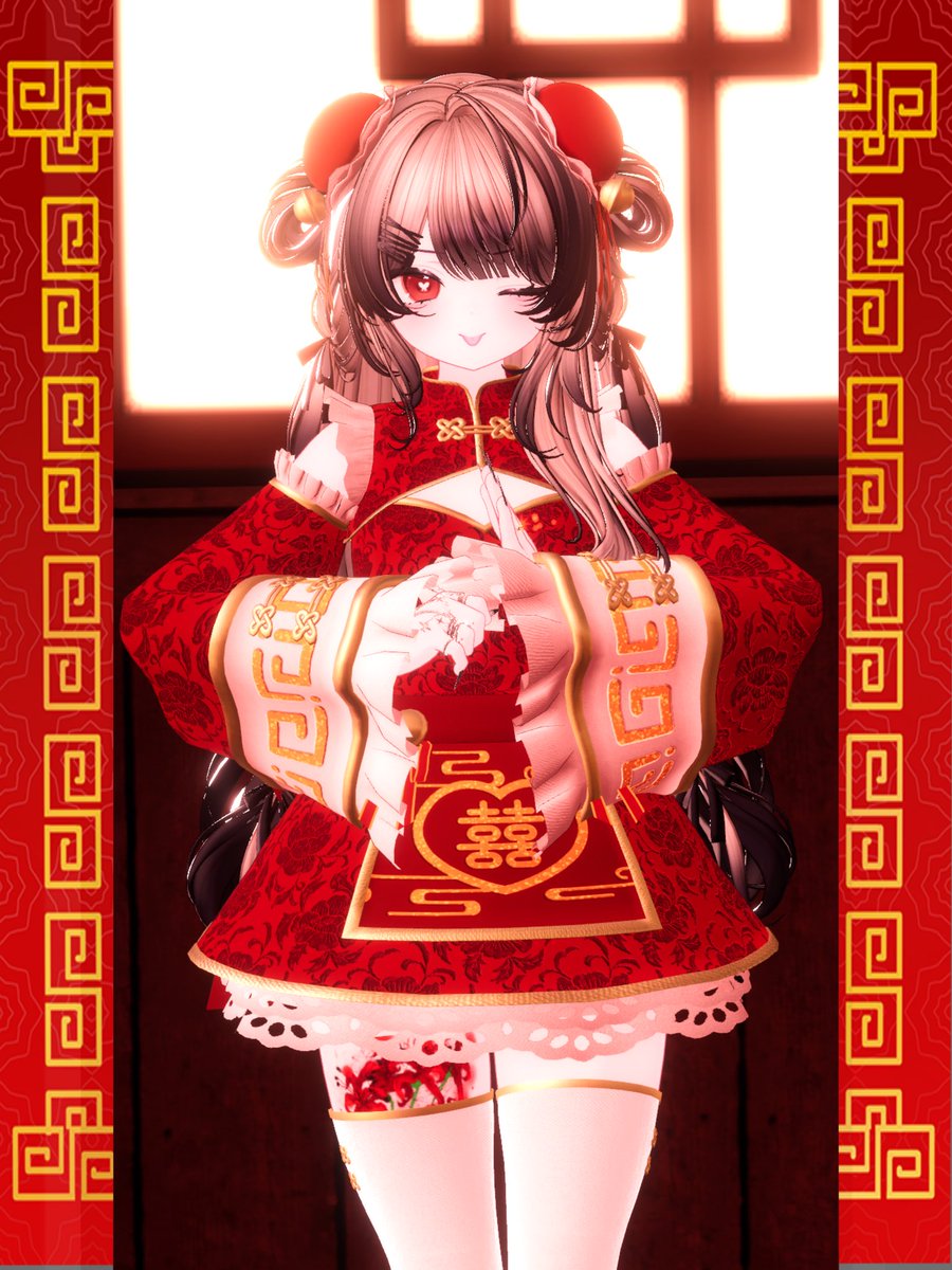 #Spinel_Lab  様から販売される《夢々謝々》のテスターをまたまたさせて頂きました❤️‍🔥
前回は小さい子対応だったのが今回は大きい子にも着せれます🐼🐾
私はショコラちゃんに着せてみました〜❤️‍🔥可愛い〜❤️‍🔥❤️‍🔥

引用元でプレゼント企画しているので是非参加してみてください- ̗̀🎁 ̖́-➰✨

#Chocolat3D