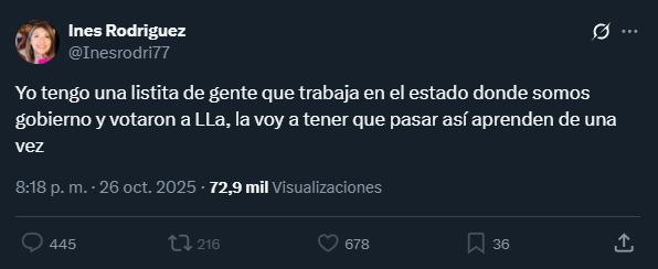 Quiere ir presa sí o sí la kukita.