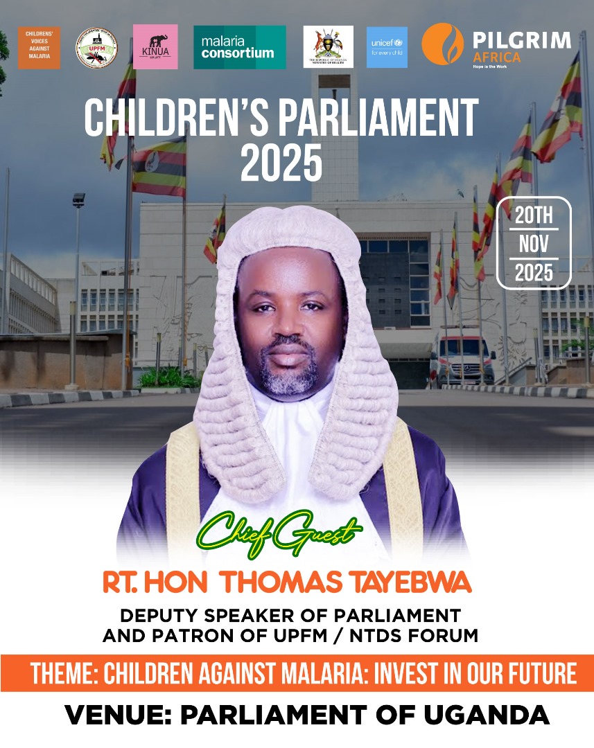 On 20th November  history will be made at the Parliament of Uganda.
Children will speak for their future. 
Are you listening? 
<a href="/UNICEFUganda/">UNICEF Uganda</a>
<a href="/MinofHealthUG/">Ministry of Health- Uganda</a>
<a href="/FightingMalaria/">Malaria Consortium</a>
<a href="/Microhaem/">Microhaem Scientific</a>
<a href="/pilgrimafrica/">Pilgrim Africa</a>
<a href="/upfm_malaria/">Uganda Parliamentary Forum on Malaria</a>
<a href="/KinuaFoundation/">Kinua Foundation</a>
#ChildrensParliament2025 #EndMalaria