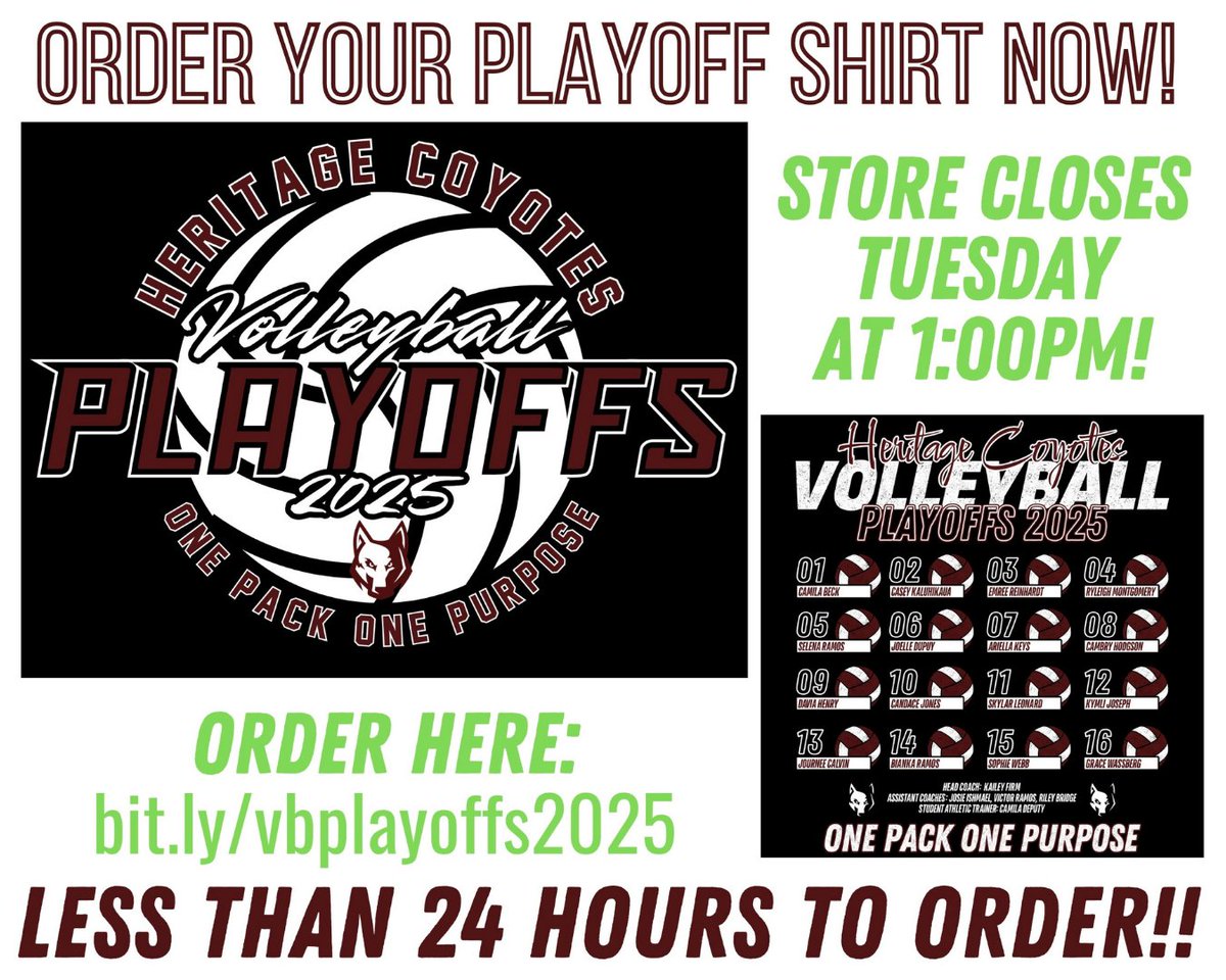 Heritage Volleyball tweet media