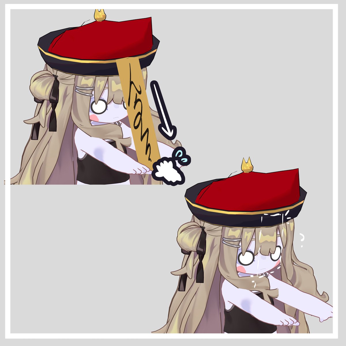 TONakai_luk's tweet image. 販売開始✨

 何か問題があれば教えてください

よろしくお願いします!

【MAギミック付】RE-キョンシーの帽子+キョンシーテクスチャ(キプフェル専用) | ツナツナツナ tuuuuuuuna.booth.pm/items/7590041 #booth_pm #キプフェル #kipfel3d