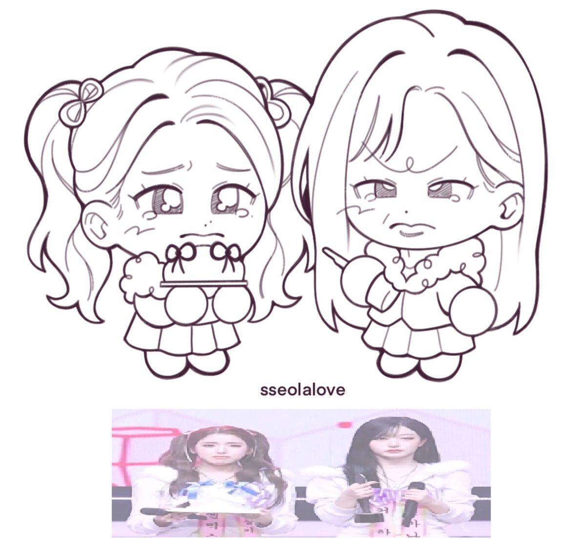 🐻‍❄️🐶💙 #nmixx #jiwoo #haewon