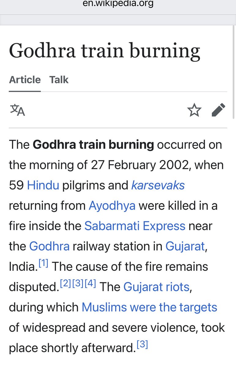 centerofright's tweet image. The first paragraph of Godhra Train Burning from Wikipedia and @elonmusk Grokipedia.com - Whattay a difference