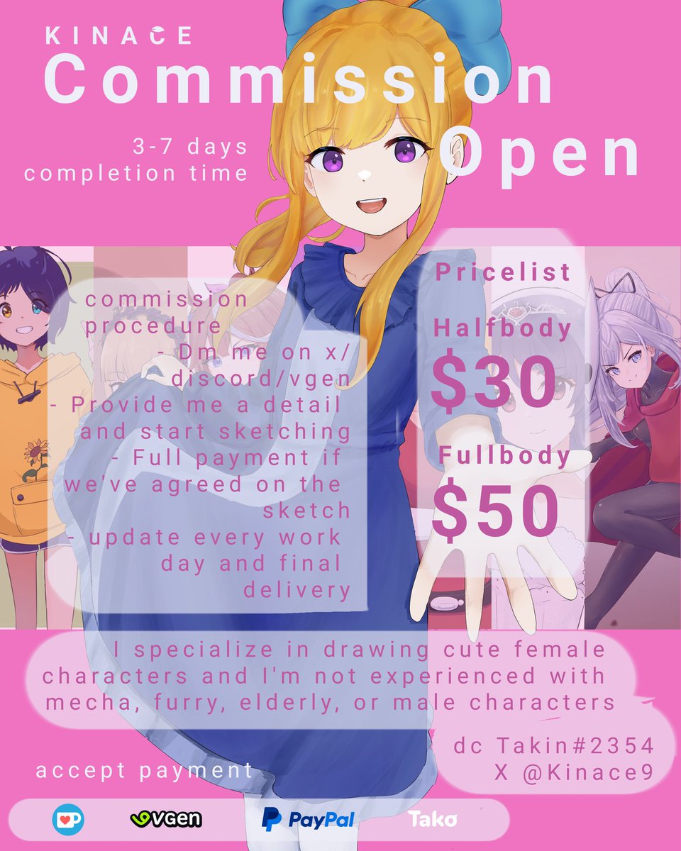 Kinace9's tweet photo. Repost &amp; like are greatly appreciated
🌱Commission open for November🌱

Update every work day and 3-7 days complition time, just dm me if you interested, all link on my bio

Thank you for attention✨

 #commission
#commissionopen #VGenComm https://t.co/pw1JD3w3k2