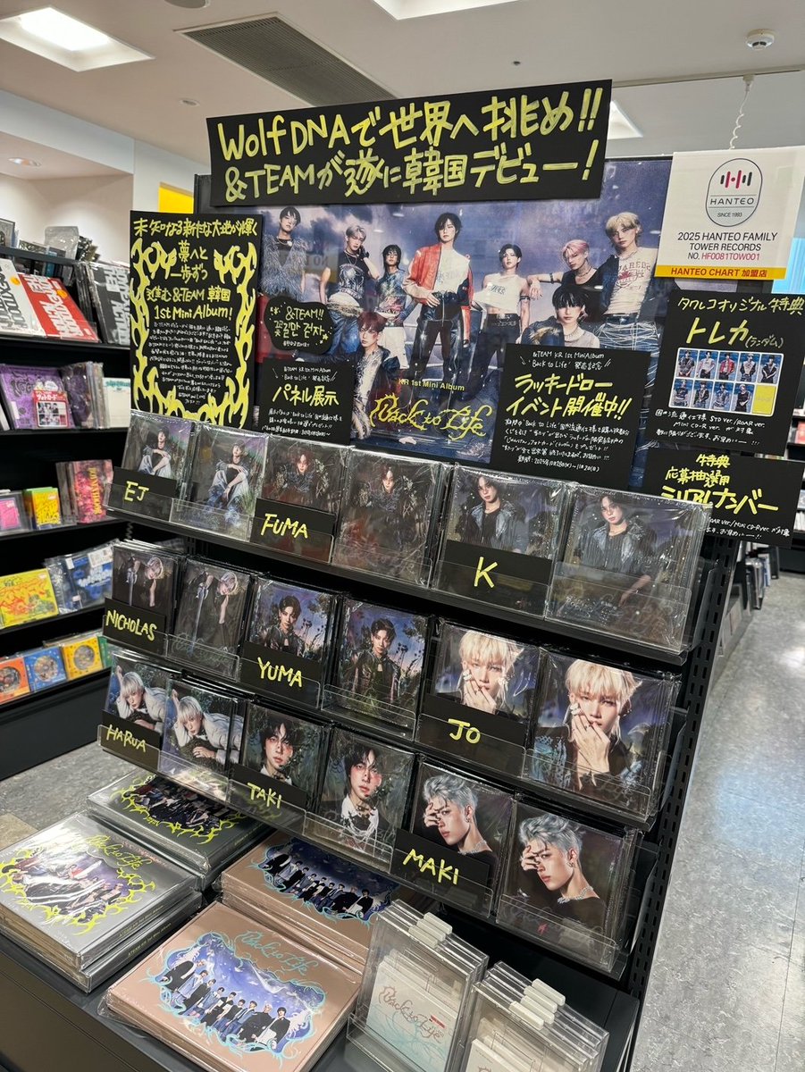 &TEAM back to life トレカ YUMA 韓国デビューショーケース