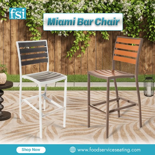 Foodservice_Inc's tweet image. 🌴Elevate Outdoor Comfort with the Miami Bar Chair! 🌴

A true modern classic — the Miami Bar Chair brings timeless style, lasting durability, and sustainable design to every patio, restaurant, or rooftop bar. 💫

🌐Visit Now: foodserviceseating.com

#FoodserviceSeating #miami