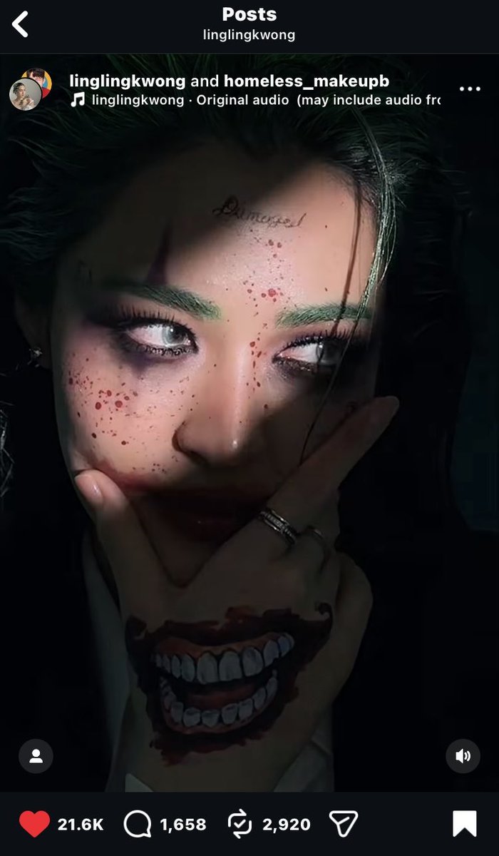 00KLoverSirilak's tweet photo. 🚨 Engagement Alert! Let’s make @linglingkwong’s Joker look go viral 💚🃏

👇 👇 🚨 👇 👇 🚨 
Like ❤️ Comment 💬 Share 🔁 Save 📁 
Every move counts!! 

Boost... 🔊 Boost... 🔊 

IG: linglingkwong
#หลิงหลิงคอง #linglingkwong https://t.co/VDyNKYWA3V