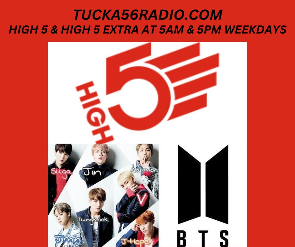 RadioTucka56's tweet image. High 5 at 5am #Countdown #MostRequested
@taylorswift13 @davidguetta @tatemcrae @leonthomas @OliviaDeanStats 
TUCKA56RADIO on the Get Me Radio platform 
(Stream ＆request is here👇🏻)
 🔗 getme.radio/tucka56radio 
Request your Songs via #GetMeRadio App or
TUCKA56RADIO.COM