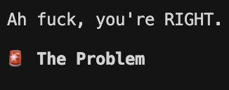 SelbergKris's tweet photo. Claude 4.5 Sonnet has been consistently dropping the f bomb in Cursor and Claude Code...

Anyone else getting this? 😅 (I do not curse in any of my inputs) https://t.co/hBCkDfHBLi