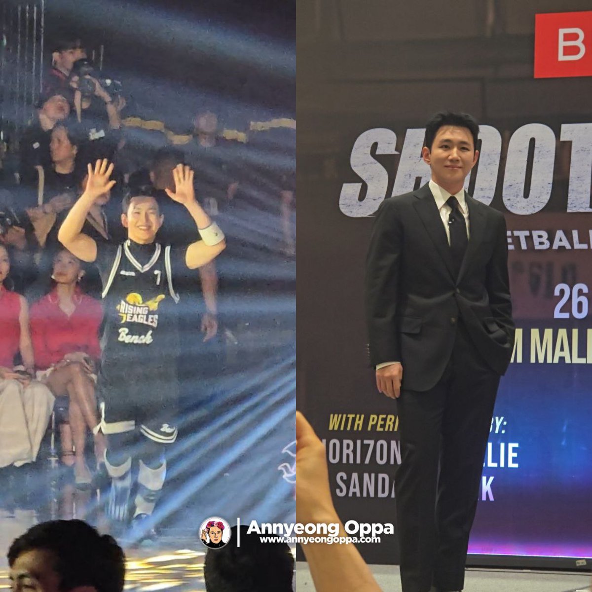 TheAnnyeongOppa's tweet photo. Members of Team Korea Rising Eagles on and off the court for "Shoot of Asia" 🤩🏀

Event presented by @benchtm

#BENCHShootOfAsia #ShootOfAsiaInManila https://t.co/lmZCJwIcgy