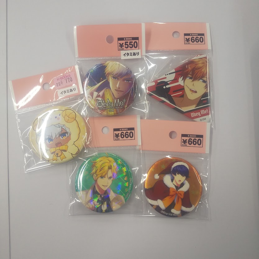 おべいみー　ルシファー　チェキ6枚　ホロ缶バッジ　マモン　レヴィアタン おべいみー ルシファー チェキ6枚 ホロ缶バッジ マモン