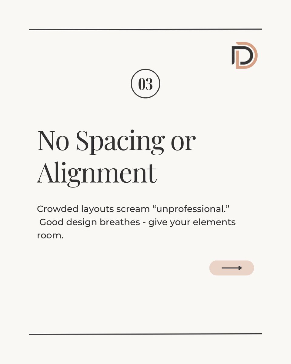 dotdevdesigns's tweet photo. Your design can make or break your brand.
Avoid these mistakes that make your business look cheap.

#dotdevdesigns #DesignTips #WebDesign #UIUX #BrandDesign https://t.co/wcoGVneYt0