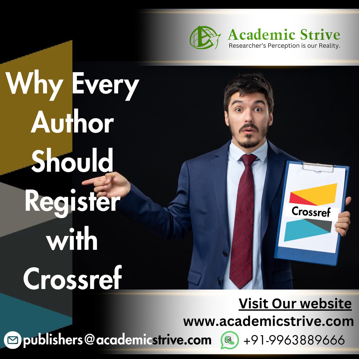 Academicstrive's tweet image. Your research deserves recognition
Register with Crossref and get your DOI for global visibility &amp;amp; credibility.
Publish with Academic Strive — where Open Access meets Impact!
info@academicstrive.com
+91-9963889666
Submit Now
#AcademicStrive #Crossref #OpenAccess #ResearchPaper